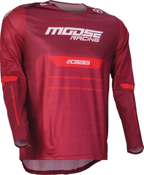 MOOSE OFFROAD Alpha One Jersey - Burgundy/White - 3XL