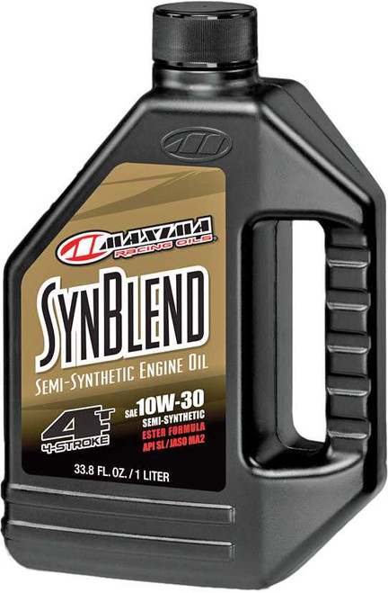 Maxima Synthetic Blend Motor Oil 4T 10W30 1L 12/Case 30-32901B