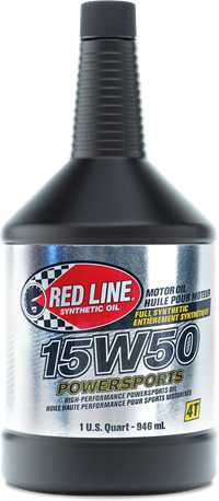 Red Line Powersports 4T 15W50 1 Qt (12/Case Sold Ea) 42104