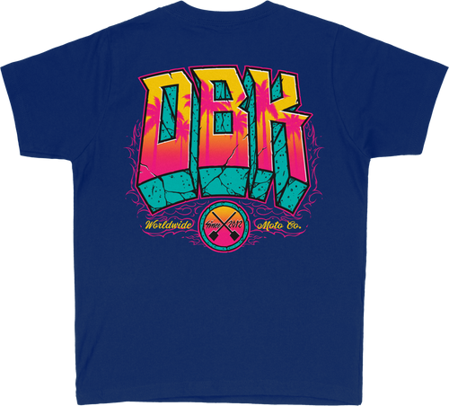 Dbk Block X Block Youth Tee Royal Yx YT-BLOCKXBLOC-RYL-XL