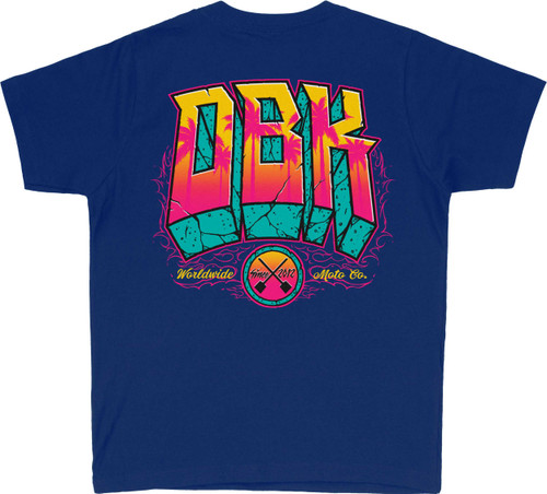Dbk Block X Block Youth Tee Royal Yx YT-BLOCKXBLOC-RYL-XL