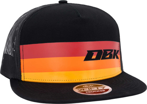 Dbk Sunday Stripe 2Fifty Trucker Black Snapback Hat HAT-SUNDAYSTR-2FIFTY