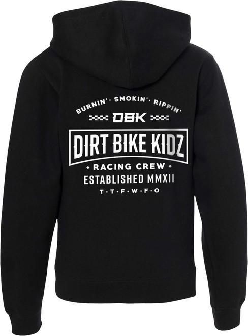 Dbk Speed & Style Youth Zip Hood Black Ym YHZ-SPEEDSTYLE-M