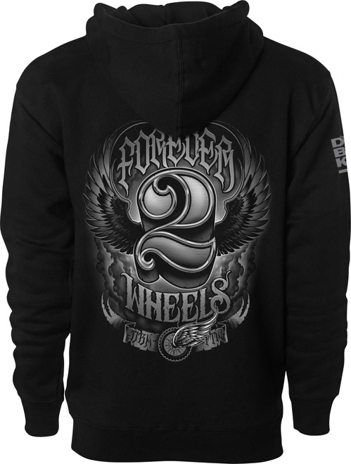 Dbk Two Wheels Hoodie Black Md AH-TWOWHEELS-M