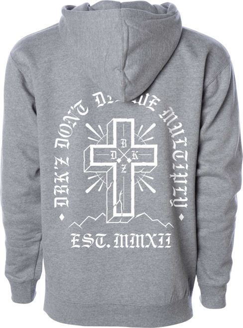 Dbk Multiply Zip Hoodie Gunmetal Heather Md AHZ-MULTIPLY-GUN-M