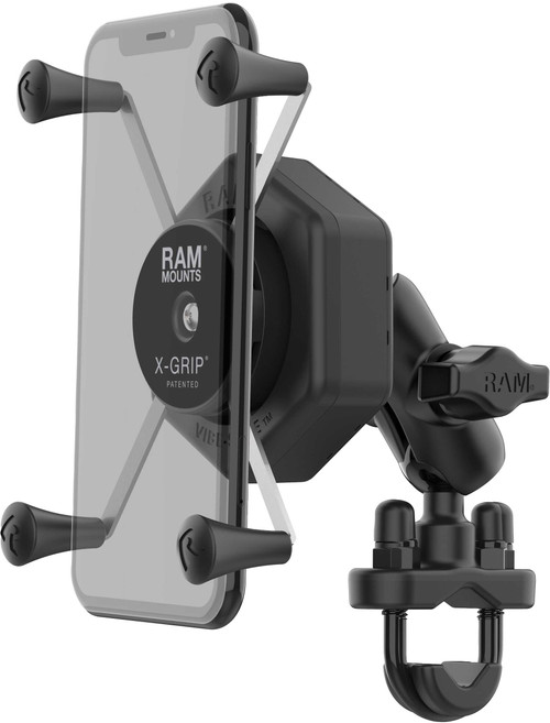 Ram X-Grip Vibe-Safe L Phone Mount With U-Bolt Base Short RAM-B-149Z-A-UN10462