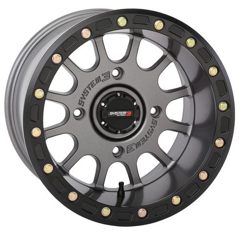 System 3 Sb5 Bl Wheel 15X10 5+5 (-5Mm) 4/137 Matte Gunmetal Grey 15S3-56371