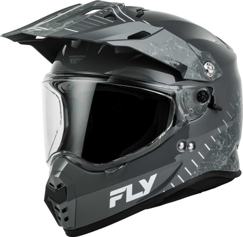 Fly Racing Fly Trekker Granite Helmet Grey/Grey Lg 73-7042L