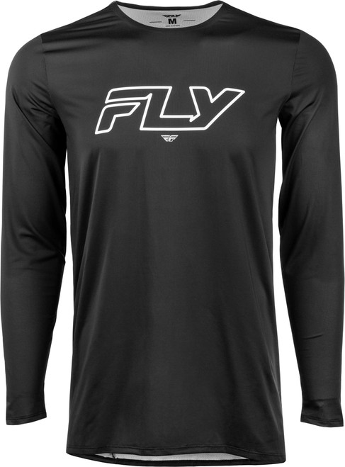 Fly Mtb Enduro Long Sleeve Jersey Black/White Lg 359-240L