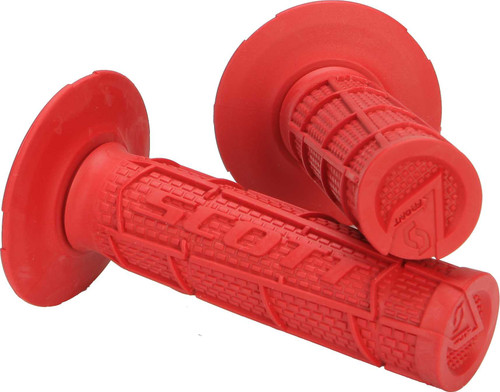 Scott Radial Full Waffle Grips Red 7/8" 233925-0004