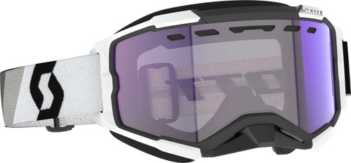 Scott Fury Snowcross Ls Goggle Prem Blk/Wht Blue Chrome 278604-7702307