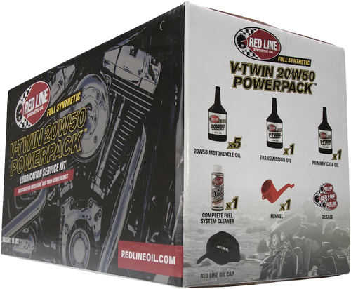 Red Line Big Twin Powerpack 20W50 Oil Change Kit 90226