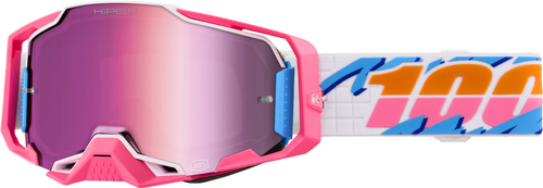 100% Armega Hiper Goggle Lefreak Hiper Pink Mirror Lens 50003-10022