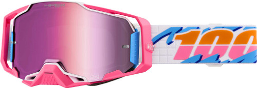 100% Armega Hiper Goggle Lefreak Hiper Pink Mirror Lens 50003-10022