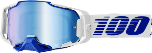 100% Armega Goggle Blue W/Blue Mirror Lens 50005-00031