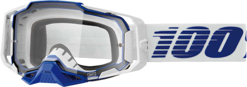 100% Armega Goggle Blue Clear Lens 50004-00031