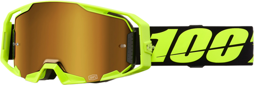 100% Armatic Goggle Neon Ylw Mirror True Gold 50060-00004
