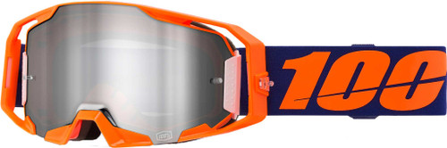 100% Armatic Goggle Neon Org Mirror Silvr Flash 50060-00003