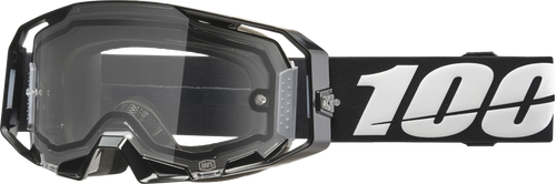 100% Armatic Enduro Moto Goggle Black Clear Lens 50070-10001