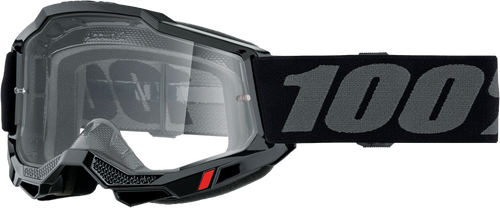 100% Accuri 2 Goggle Black Clear Lens 50013-00038