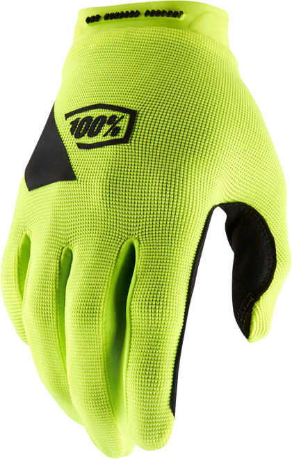 100% Ridecamp Gloves Fluo Yellow Md 10011-00011
