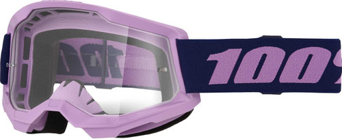 100% Strata 2 Goggle Purple Clear Lens 50027-10025