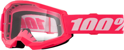 100% Strata 2 Goggle Pink Clear Lens 50027-00017
