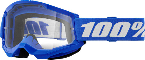 100% Strata 2 Goggle Blue Clear Lens 50027-00014