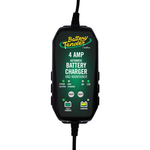 Battery Tender Selectable 4 Amp 6/12V Charger 022-0209-BT-WH