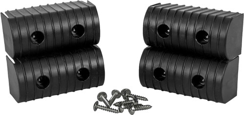 Caliber Bunk Wrap End Cap Kit 2X4 4/Pack W/ Hardware Black 23051-BK