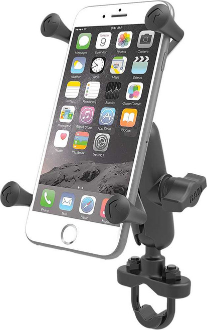 Ram Handlebar Rail Mount W/U-Bolt Base & X-Grip Large Cradle RAM-B-149Z-UN10U