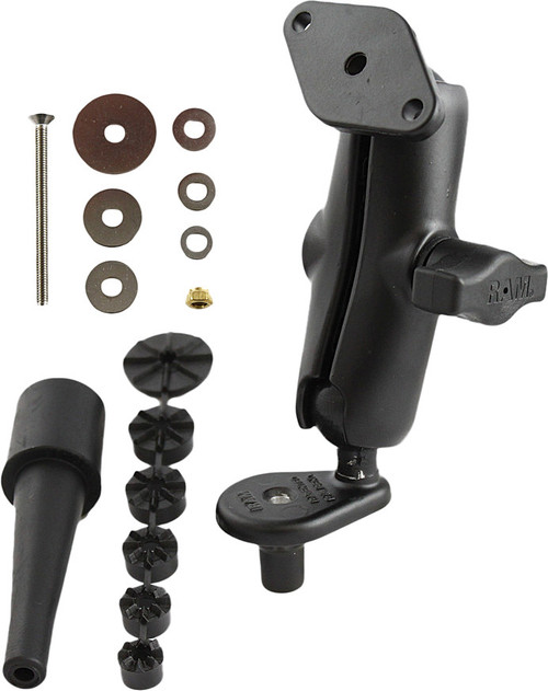 Ram Fork Stem Double Socket Arm W/Diamond Base Adapter RAM-B-176
