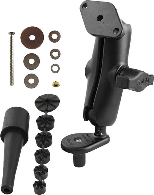 Ram Fork Stem Double Socket Arm W/Diamond Base Adapter RAM-B-176