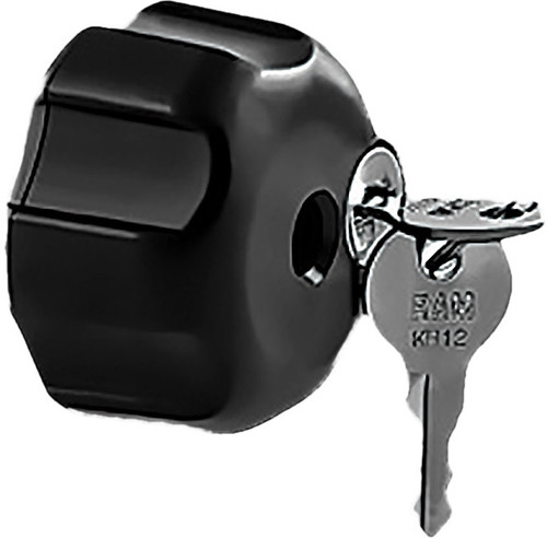 Ram Locking Knob 1/4"-20 Brass Hole RAM-KNOB3LU