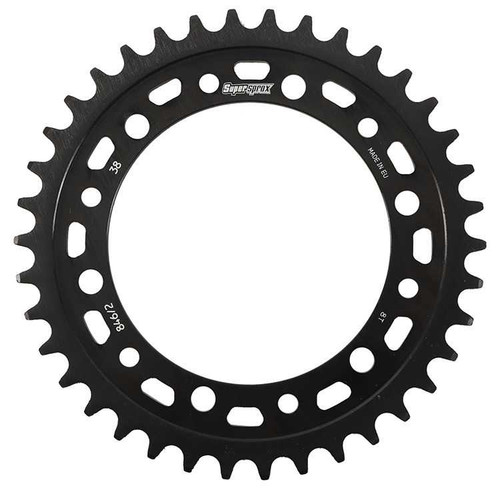 Supersprox Rear Edge Sprocket Steel 38T-520 Blk Hon RFA-8462-38-BLK