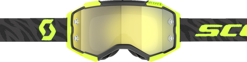 Scott Fury Goggle - Zebra - Black/Neon Yellow - Yellow Chrome Lens 2728288206289