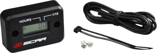 Scar Racing Hour Meter - Black HM