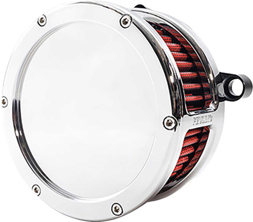 Feuling Parts BA Air Cleaner Kit - Chrome with Red Filter - M8 5477