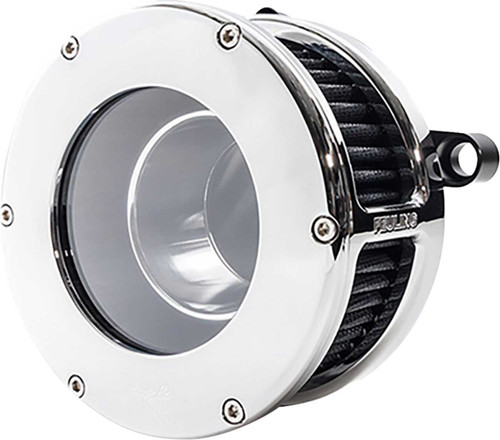 Feuling Parts BA Air Cleaner Kit - Chrome/Clear with Black Filter - M8 5578