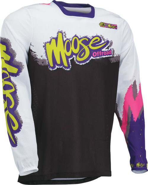 MOOSE OFFROAD Sahara LE Jersey - White/Black/Purple - 3XL