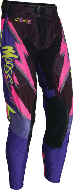 MOOSE OFFROAD Sahara LE Pants - White/Black/Purple - US 34