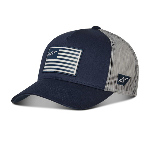 Alpinestars Flag Snapback Hat Navy/Grey O/S 1211-81013-7011-OS