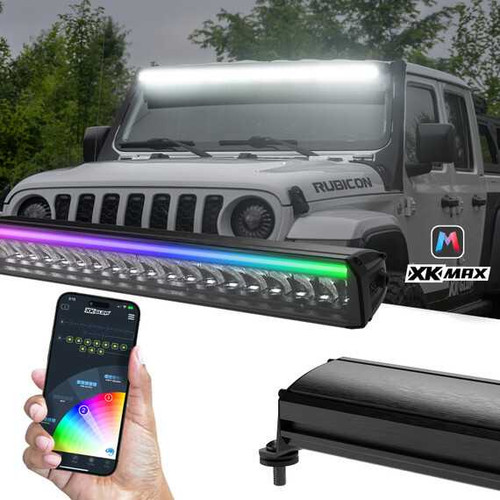 Xk Glow Xkmax 40" Light Bar Dual Mode With Rgbw Strip App Control MX-BAR-40