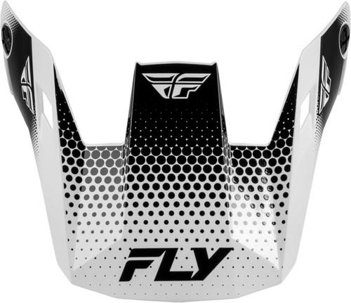 Fly Racing Rayce Sonar Helmet Visor White/Black Ys-Yl 73-3650VY