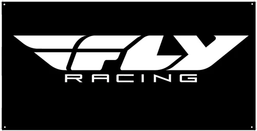 Fly Racing Racing Banner Black 3' X 6' NEW F-RACE BLACK 3X6