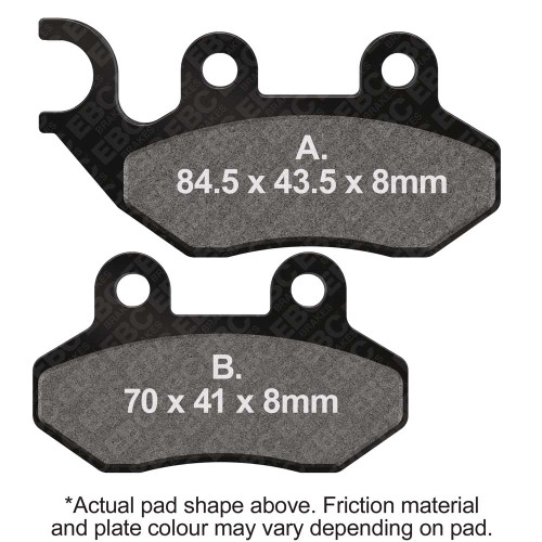 EBC Brake Pads Sfa264Hh Double-H Sintered SFA264HH