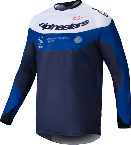 Alpinestars Pro-Dura Jersey Navy/Bright Blue/White Sm 3760125-7174- S