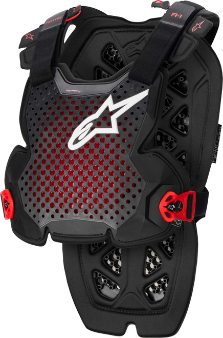 Alpinestars A-1 Chest Protector Anthracite/Black/Red Md/Lg 6700123-1431-M/L