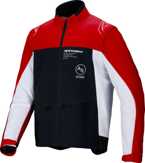 Alpinestars Lite-Dura Softshell Jacket Black/Bright Red/White Md 3700225-1342- M
