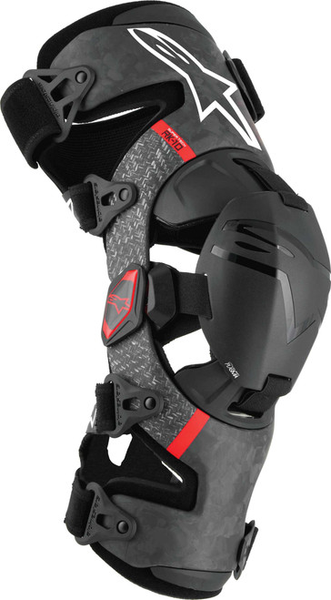 Alpinestars Supertech Rk-10 Plasma Knee Brace Black/Red Sm 6501425-13- S